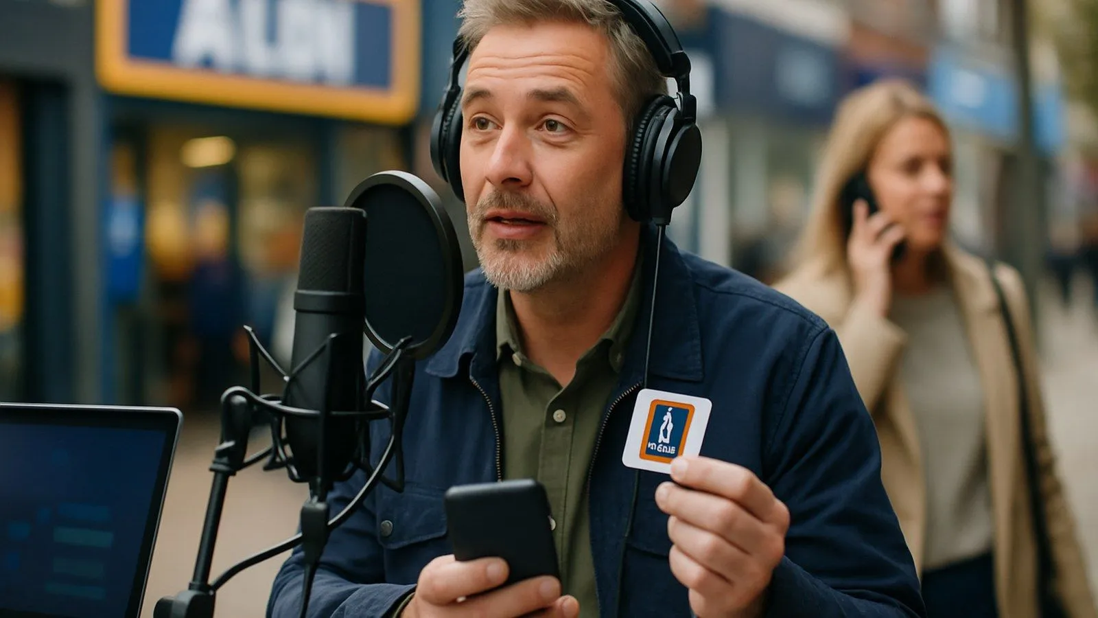 Who does the voiceover for the aldi advert